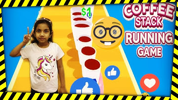 Coffee Stack Game Review | App | Google Play Store | Video Game Review | Game Review ☕☕︎⛾♨🤎🧋☕⛾☕︎🍵🧋.