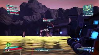 Borderlands 2 - "Old Slappy" Thresher Boss-Fight, Online Co-Op Killed HD Gameplay Playstation 3 PS3