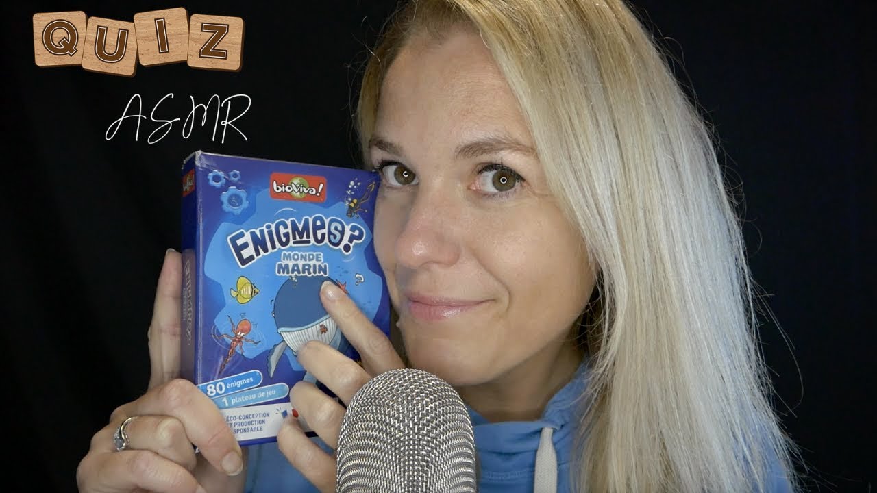 ASMR FR 🌊 Quiz ASMR Je teste tes connaissances sur le monde marin (avec plein de sons sympas)