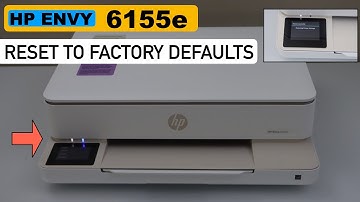 HP Envy 6155e Reset To Factory Settings !!