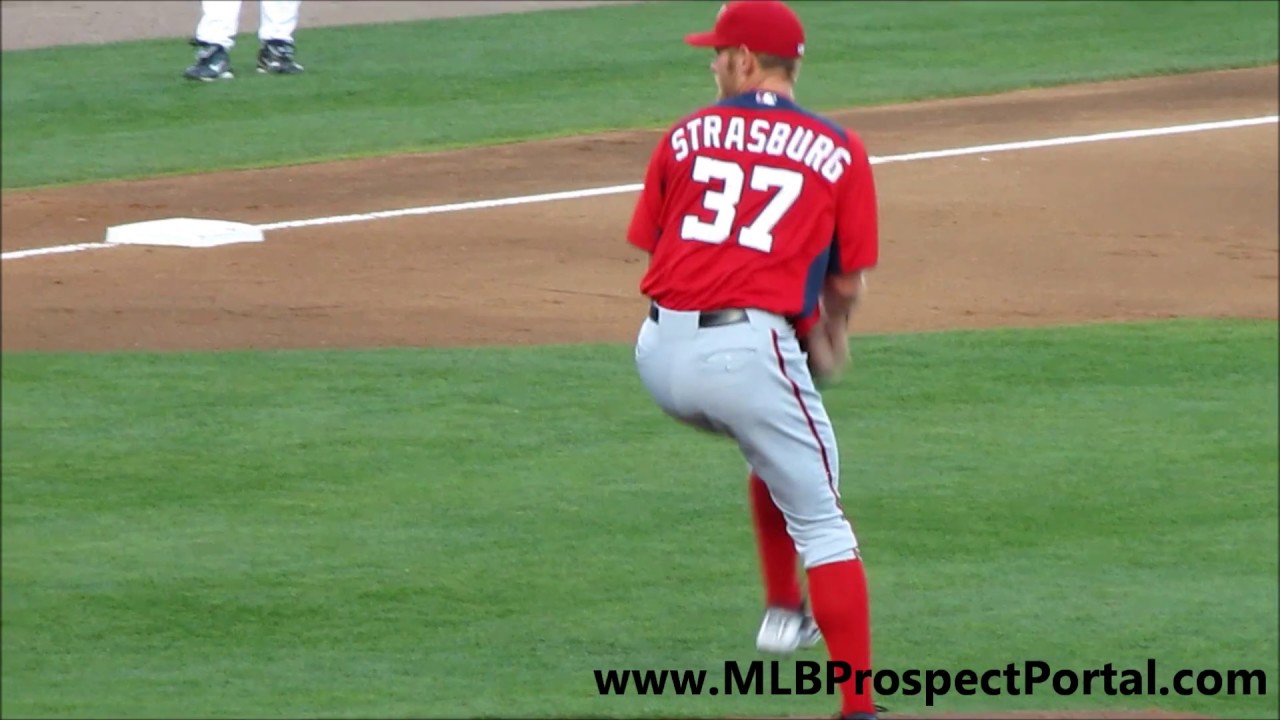 Stephen Strasburg's pitching mechanics - Washington Nationals, RHP