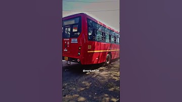 Msrtc new tata bs6 mg bus #bus_shorts #msrtcbus #lalpari #status #2023 #Shorts