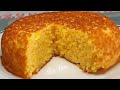 Bolo de flocão de frigideira macio delicioso para substituir o pão no café da manhã