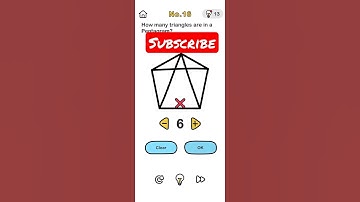 brain out level 16 how many triangle are in a pentagram ?
