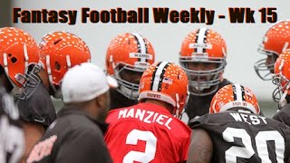 The Johnny Manziel Era Begins! / Cam Newton & The Panthers - Week 15 Fantasy Football News