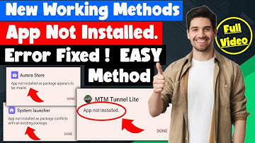 How to Fix App Not Installed Error APK Android | Very Easy Solution to Fix App Not Installed Error