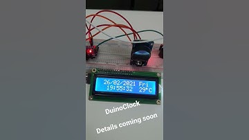 DuinoClock - a simple Arduino Nano powered digital clock.