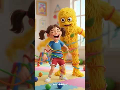 Noodle Man Playing with Kids 🍜😊