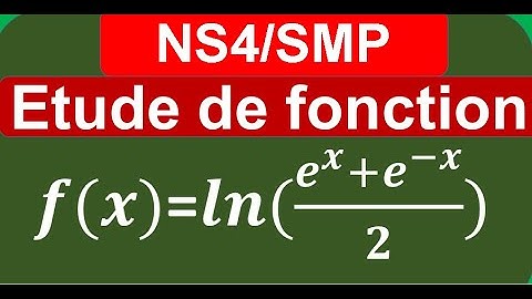 Fonction logarithme représentation graphique