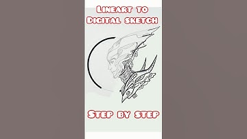 Digitize line art in #procreate #sketchart