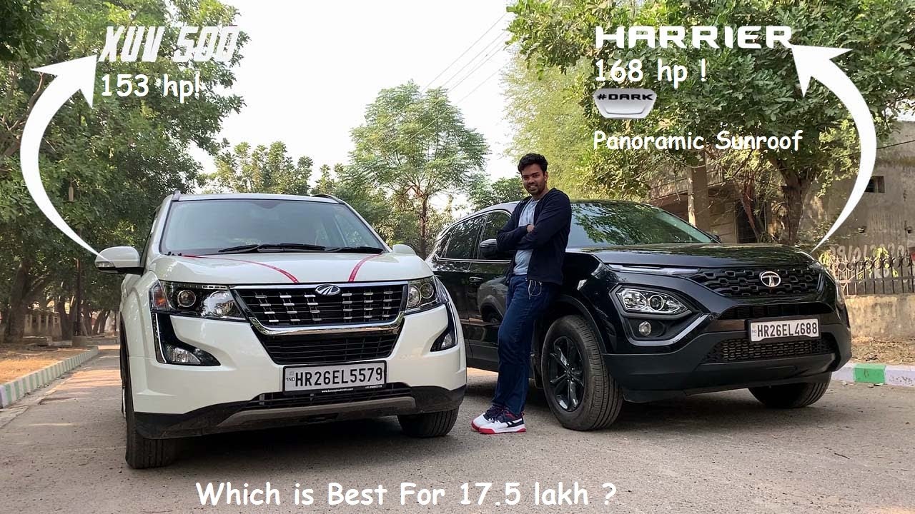 Tata Harrier XT Plus Dark Edition VS Mahindra XUV 500 W9 | Which is Best For 17.5 Lakh ? Depth Comp.