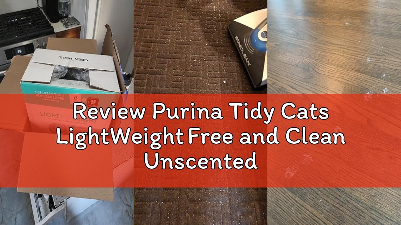 Review Purina Tidy Cats LightWeight Free and Clean Unscented, Multi-Cat, Clumping, 99.9 Percent Dust