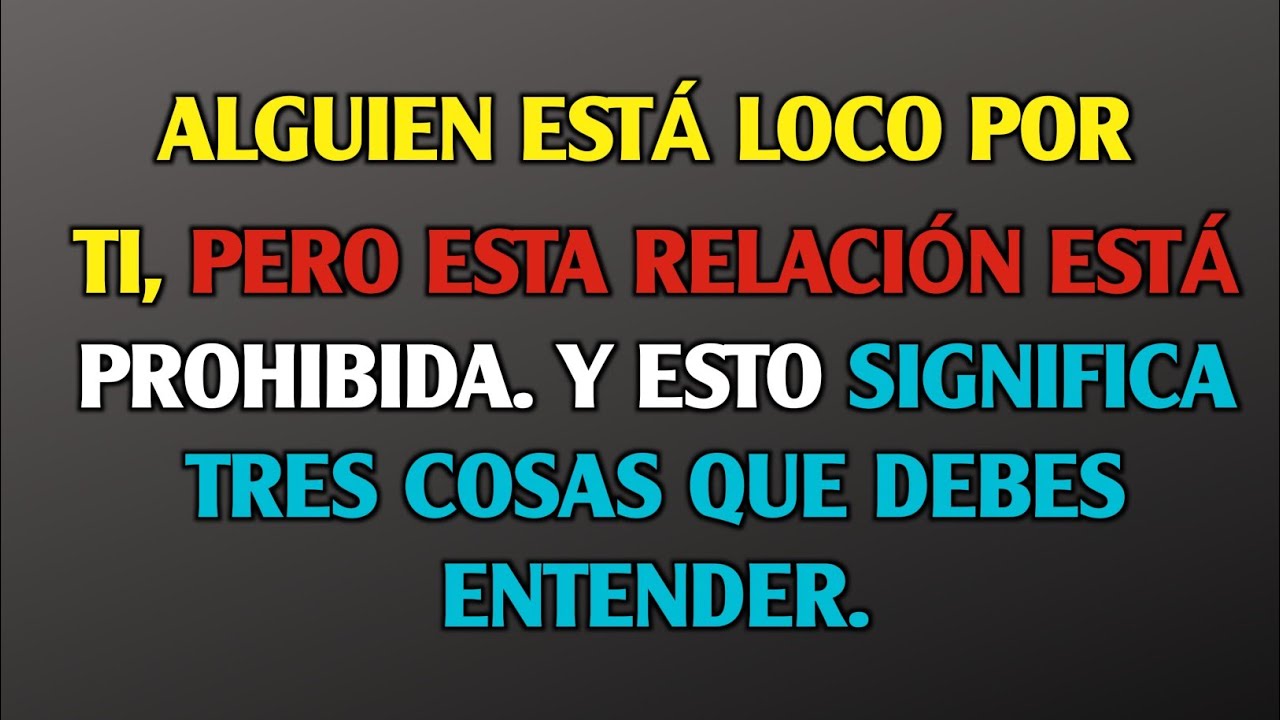 Alguien está secretamente loco por ti, pero este amor es prohibido — Y esto significa 3 cosas...