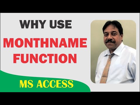 monthname function in access | date function in access | weekday function in access