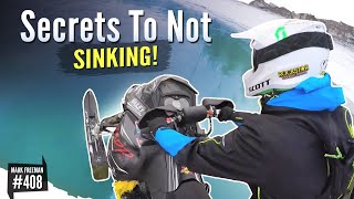 How To WATERCROSS Your SNOWMOBILE!