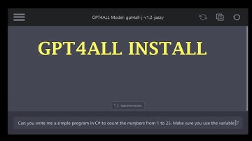 Installing GPT4ALL