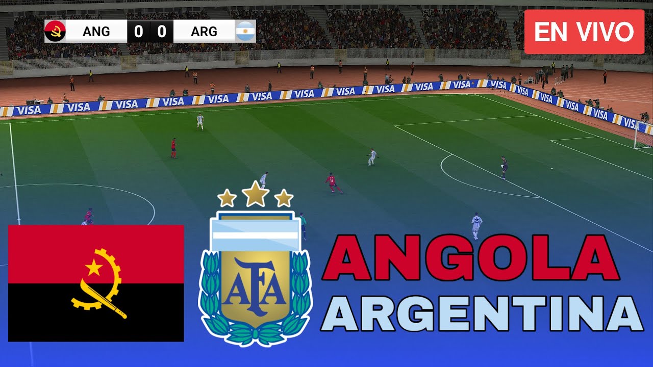 Angola vs Argentina International Friendly Match 2025 Match PES 21 Simulation
