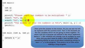 C Programming Tutorial 7: Functions