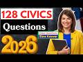 USCIS Update | 128 Civics Questions and Answers (2025 version) For US Citizenship Test 2026 #n400