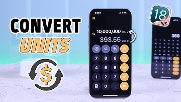 iOS 18: How to Use Converter on iPhone using Calculator! [Currency / Area / Data]
