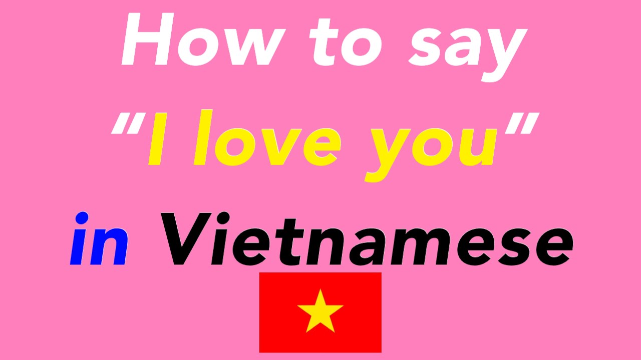 How to say “I love you.” in Vietnamese | How to speak “I love you.” in ...