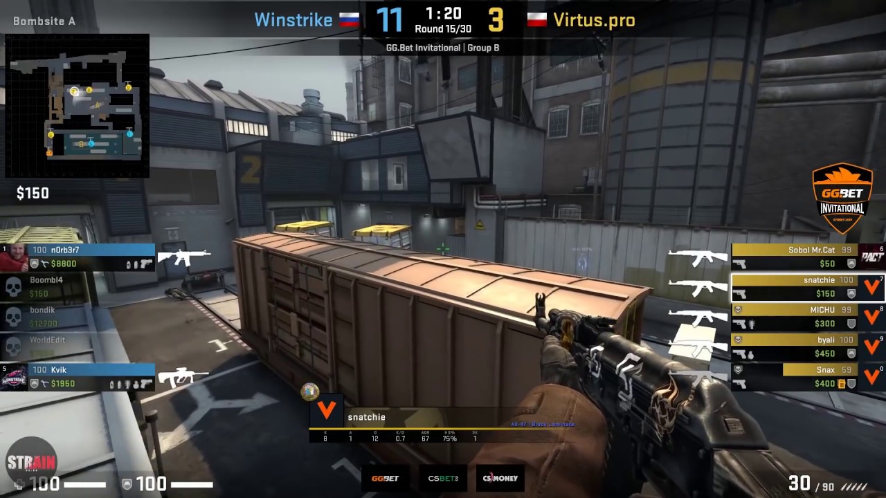 Winstrike vs Virtus Pro Highlights GG BET IEM Sydney Invitational 2019 * Train