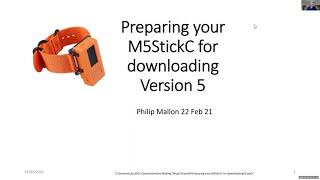 Preparing your M5StickC for downing Version 5