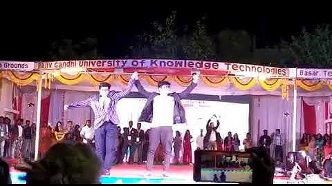 Hero Nikhil and VC sir at RGUKT BASAR