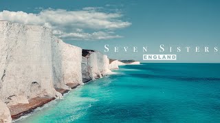 Seaside Walk to See Seven Sisters - Great Chalk Cliffs in England