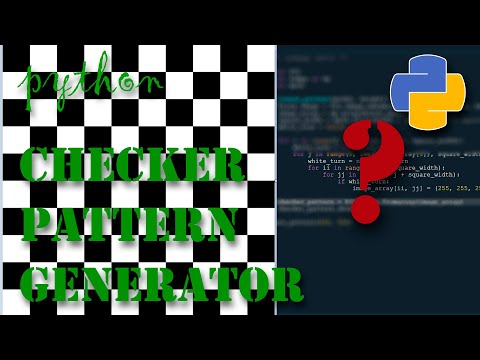 Python Checker board pattern using PIL and Numpy