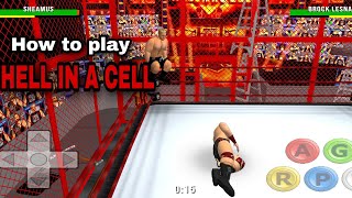 How to play hell in a cell match in wrestling revolution 3d wwe mod 2k21 screenshot 5