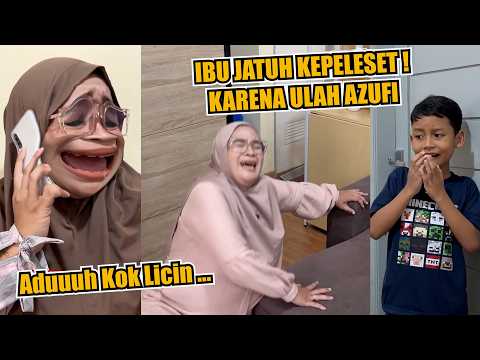 Mom Slips and Falls Because of Azufi!