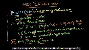 AAIC Internship  Selection Procedure and  Exam Guidelines | Applied AI Course