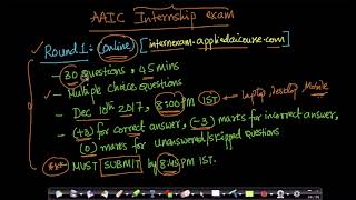 AAIC Internship  Selection Procedure and  Exam Guidelines | Applied AI Course