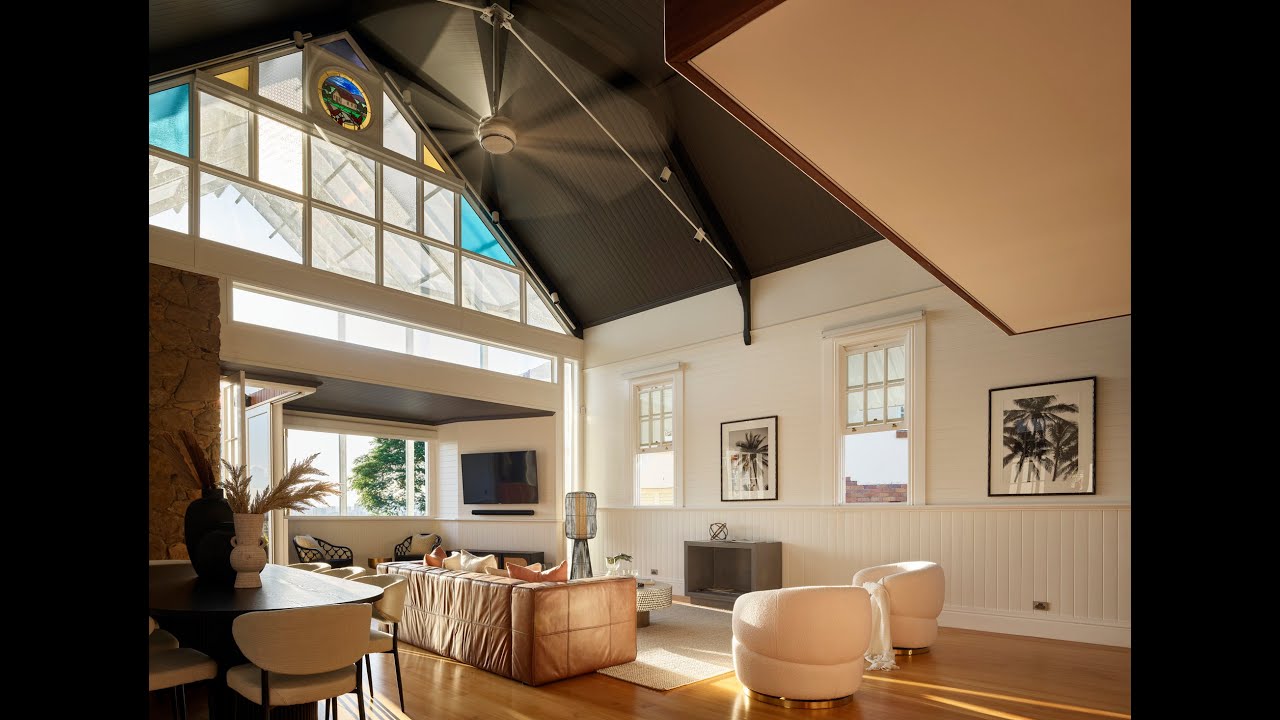 Church Home - New Home in Brisbane converting an aging timber church relocated from rural Queensland