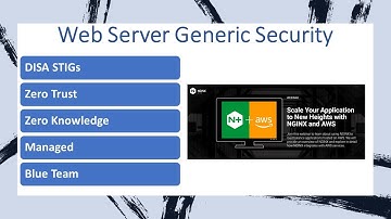 NGINX Web Server Security. Web Server Security |  Security Technical Implementation Guides (STIGs)