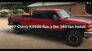 Flex A Lite 280 electric fan kit install