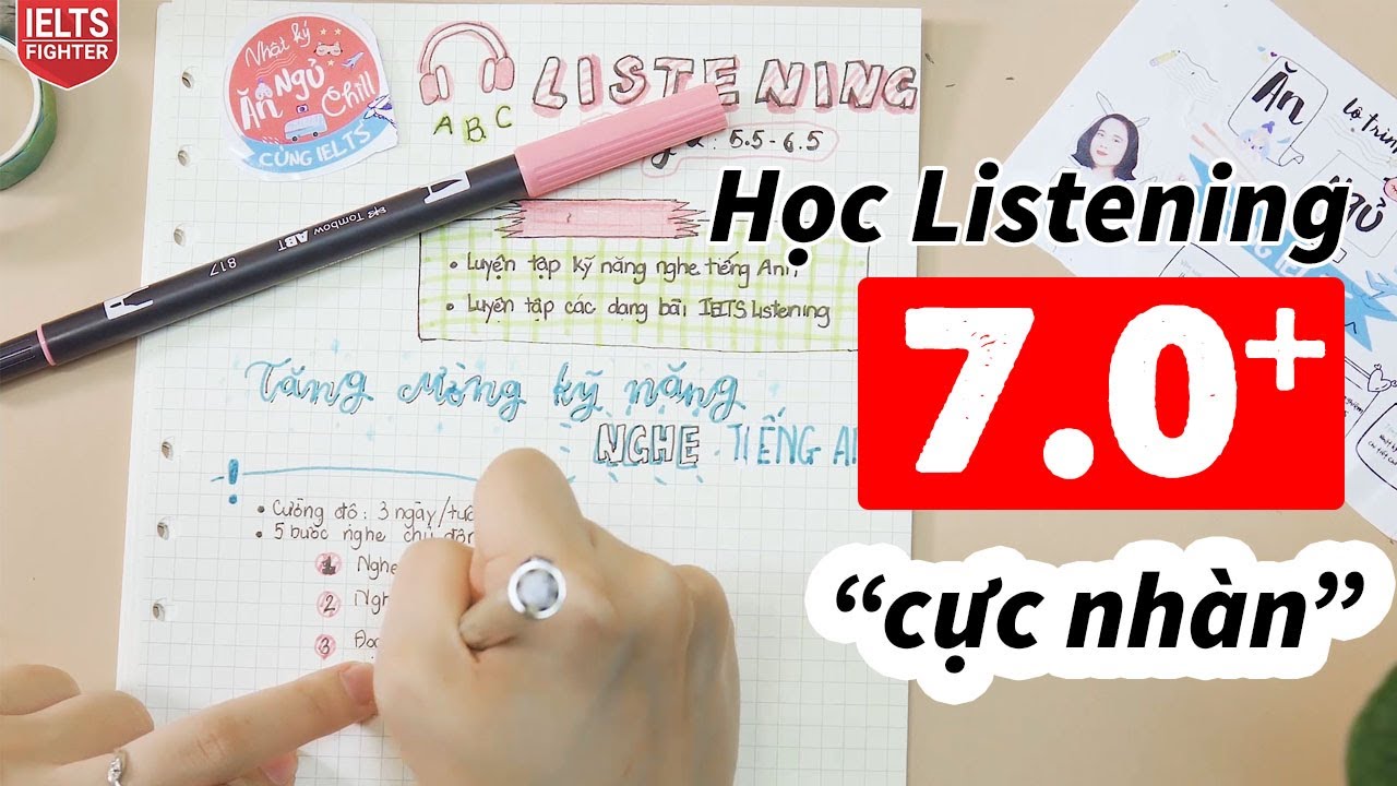 Cách tự học 6.5-7.0+ IELTS Listening tại nhà hiệu quả... - youtube