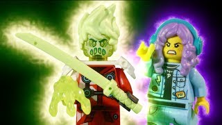 LEGO NINJAGO + HIDDEN SIDE CROSSOVER PART 3 + BATTLE COMPILATION