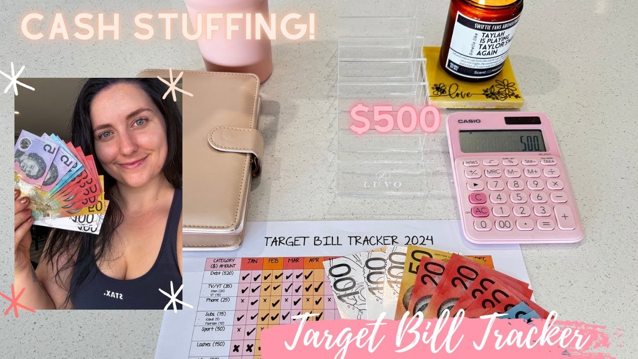 Target Paycheck Inbound $500 TARGET BILL TRACKER METHOD / February Paycheck Cash Stuffing of ...