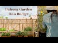 My Balcony Garden On a Budget (Under 200€) | Balcony Makeover | 3.2 m² Small Balcony