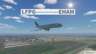 X-Plane 11 - VATSIM - Zibo 737-800X- FNO - Paris to Amsterdam