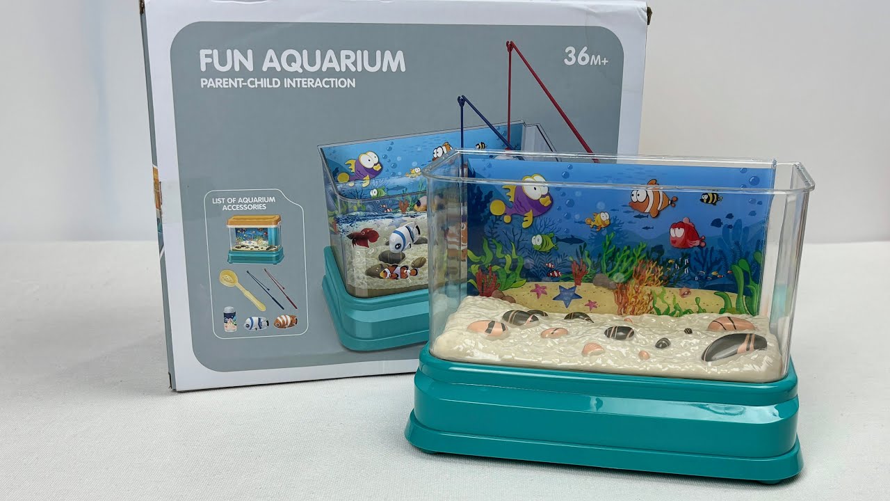 Satisfying Unboxing Miniature Fun Aquarium playset | ASMR Toy Video 