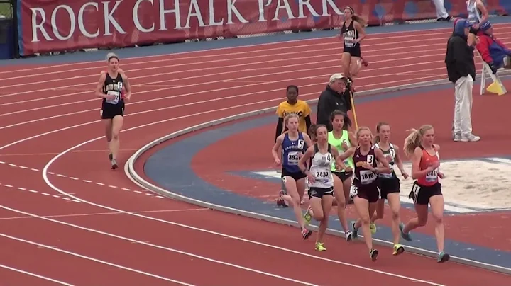 HS Girls 3200m: Logue Born Venters,  Kansas Relays...