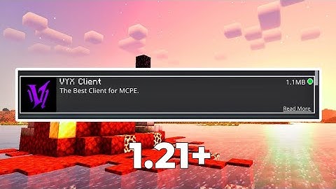 VYX CLIENT V1 For MCPE 1.21+ [FPS BOOST]