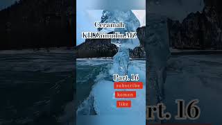 part. 16 Ceramah Kh. Zainudin MZ