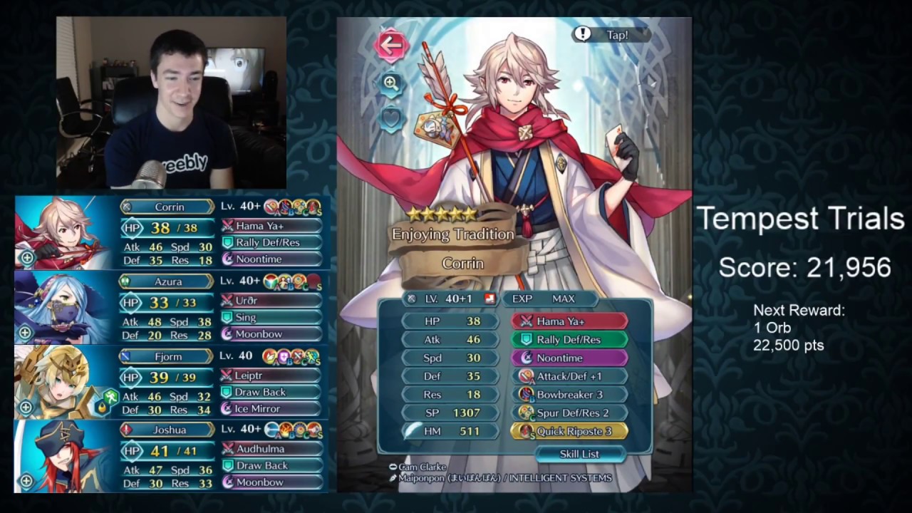Tempest Trial Mini Day 1: 40+1 Corrin and Quick Riposte 3