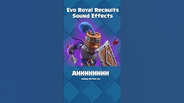 Clash Royale - All Evo Royal Recruits sound effects #cr #supercell #evoroyalrecruit #evolution