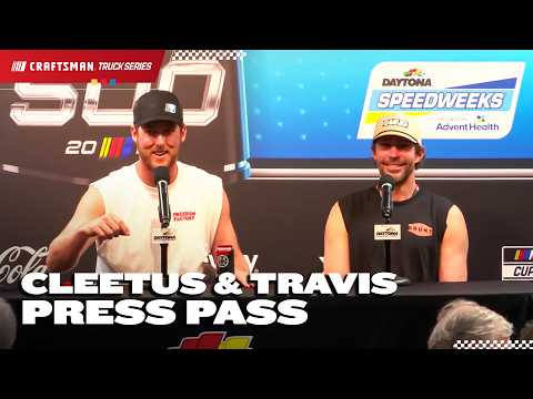 Cleetus McFarland &amp; Travis Pastrana's Press Conference at Daytona | NASCAR