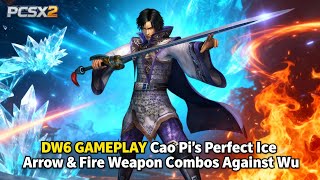 Dynasty Warriors 6 Chaos Difficulty: Cao Pi's Perfect Ice Arrow &amp; Fire Weapon Combos Against Wu